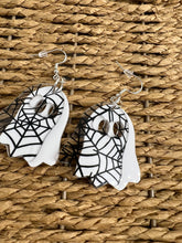 Load image into Gallery viewer, Ghost and Spiderweb Earrings
