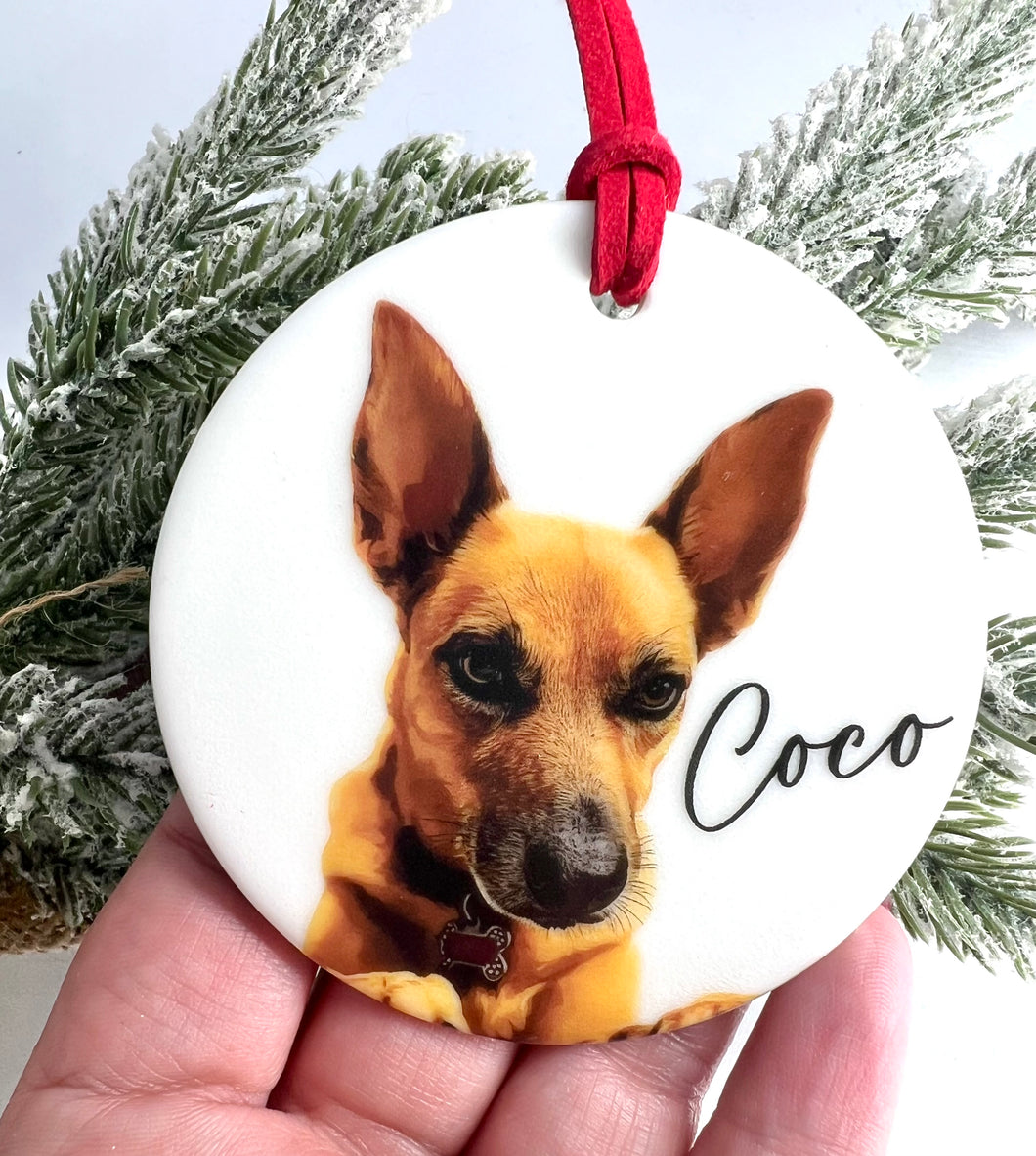 2024 Personalized Pet Ornament - Ceramic