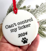 Load image into Gallery viewer, 2024 Personalized Pet Ornament - Ceramic
