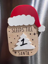 Load image into Gallery viewer, Santa Countdown Refrigerator Magnet

