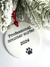 Load image into Gallery viewer, 2024 Personalized Pet Ornament - Ceramic
