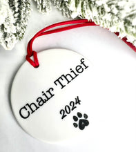 Load image into Gallery viewer, 2024 Personalized Pet Ornament - Ceramic
