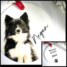 Load image into Gallery viewer, 2024 Personalized Pet Ornament - Ceramic
