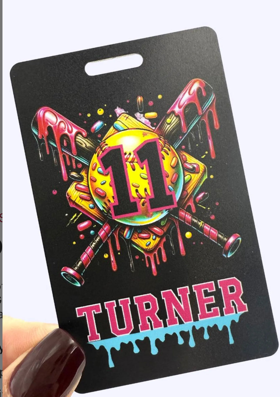 Drip Softball Tags, softball, team gift, softball swag