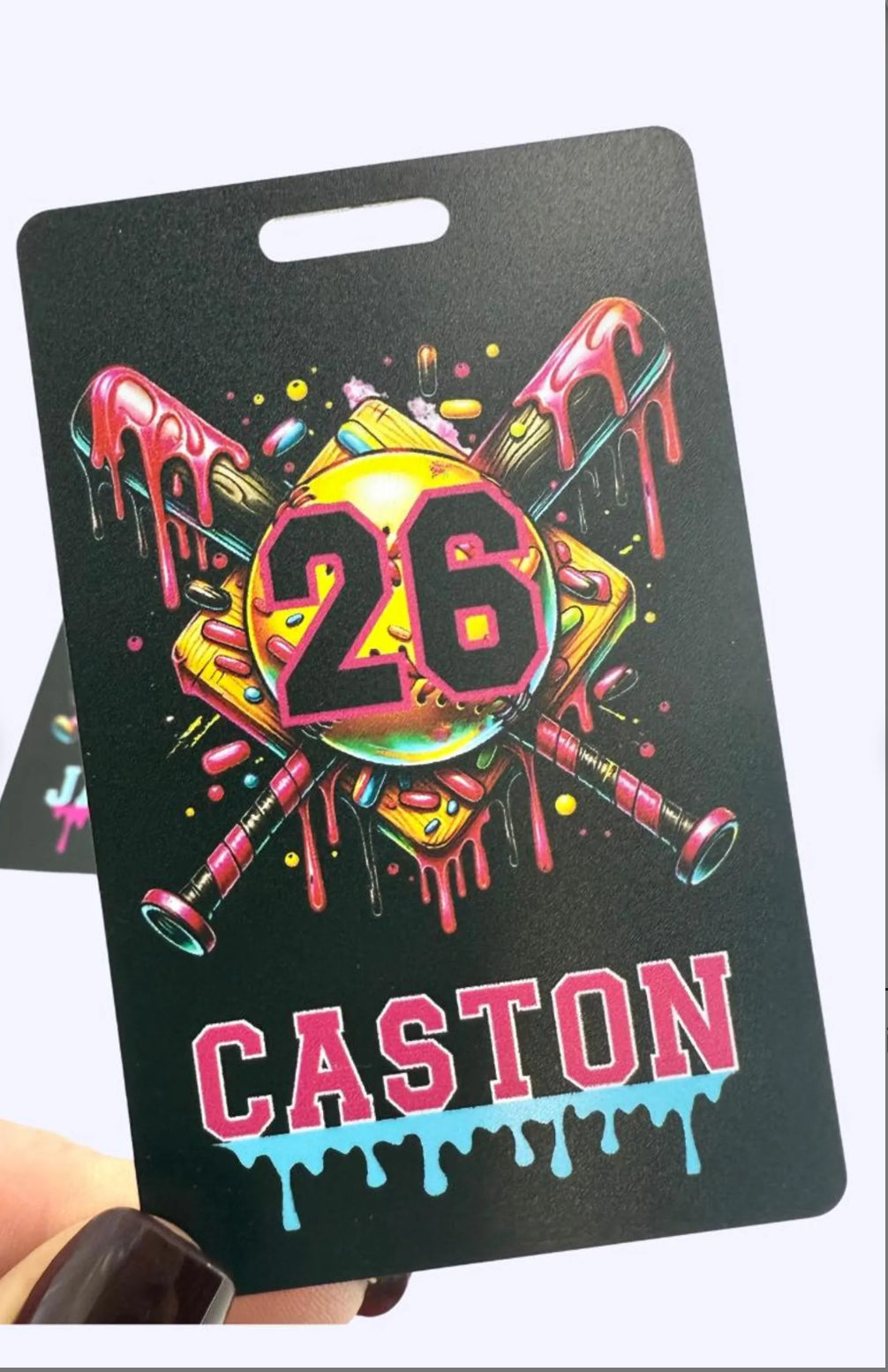 Drip Softball Tags, softball, team gift, softball swag