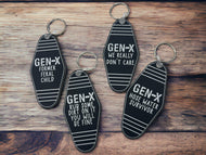Gen X Motel Style Keychain