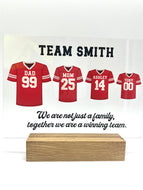 Custom Team Familly Shirt Acrylic Sign. Father's Day, Mother's Day, Gifts for him. Gifts for her