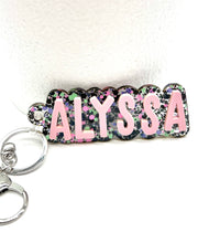 Load image into Gallery viewer, Large Personalized Keychain/Back Pack Tag
