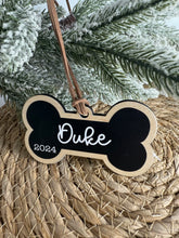 Load image into Gallery viewer, 2024 Pet Name Bone Shaped Ornament
