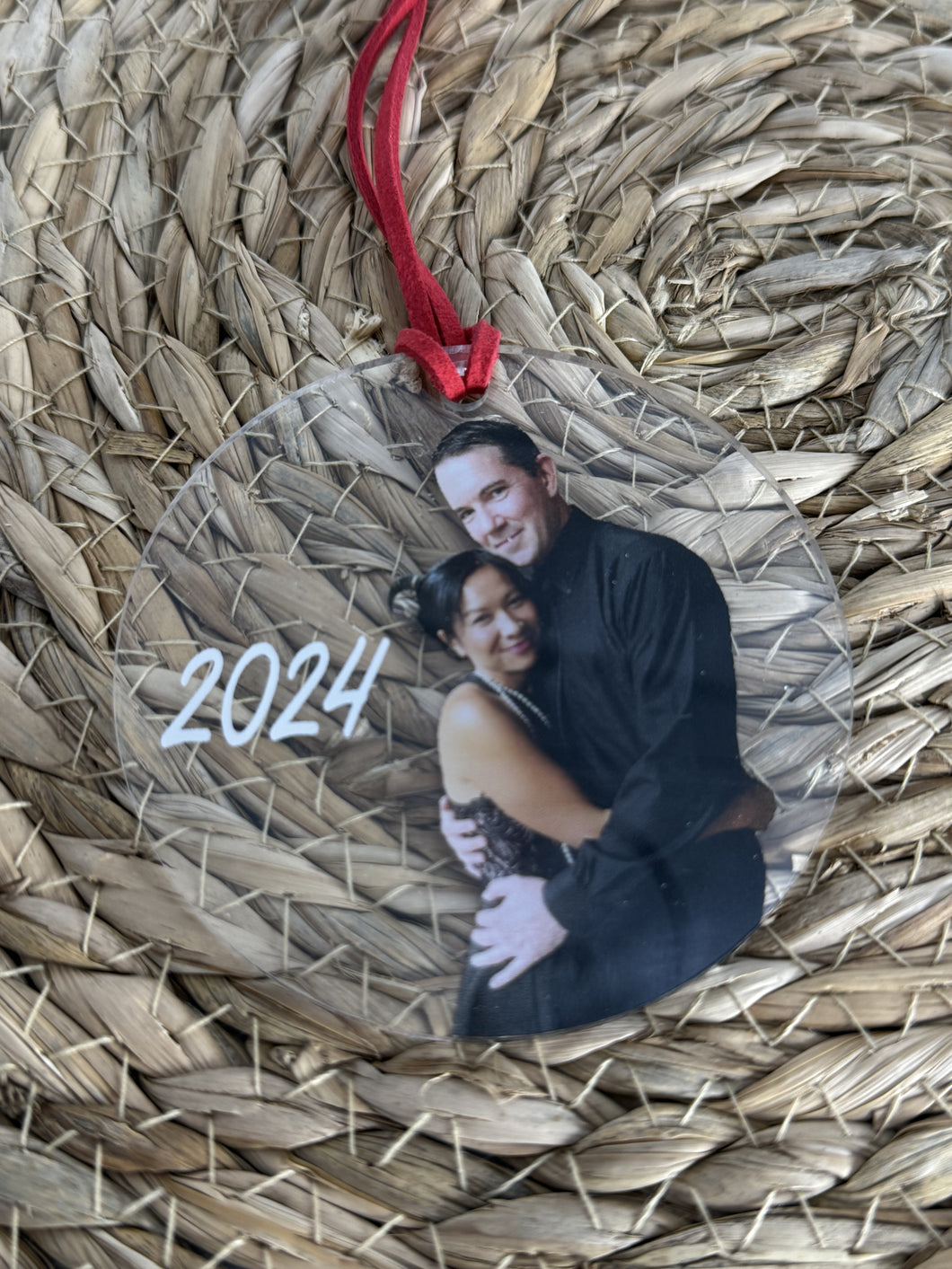 Custom Clear Acrylic Photo Ornament