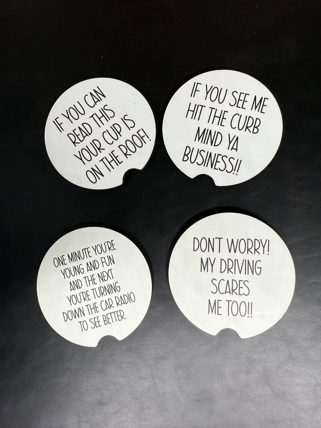 Car Coasters - Funny Sayings. Sarcastic Sayings, Gift for car