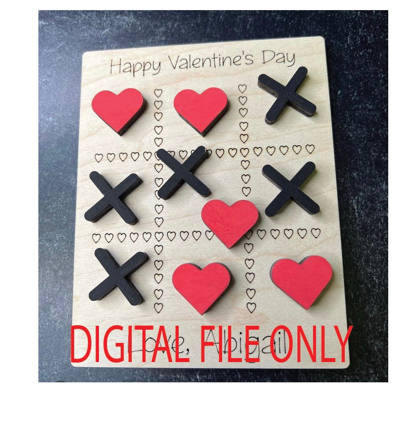 Free Digital Download Valentine TIC TAC TOE