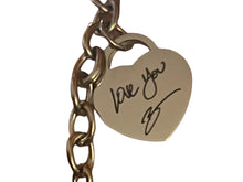 Load image into Gallery viewer, Stainless Steel Heart Charm Bracelet - Custom Handwriting
