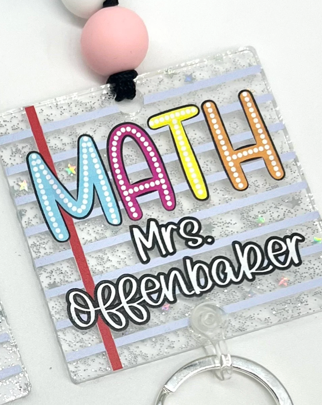 Notebook Teacher Lanyard, Acrylic Gliier Elementary School, Middle School, High School, School Swag,