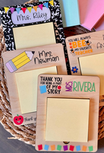 Load image into Gallery viewer, Sticky Note Holder, Teacher Appreciation Gift, Teacher Notes, Note Holder, End of Year Teacher Gift
