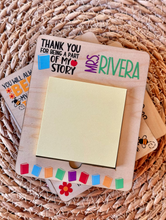 Load image into Gallery viewer, Sticky Note Holder, Teacher Appreciation Gift, Teacher Notes, Note Holder, End of Year Teacher Gift
