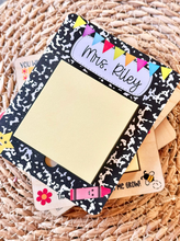 Load image into Gallery viewer, Sticky Note Holder, Teacher Appreciation Gift, Teacher Notes, Note Holder, End of Year Teacher Gift
