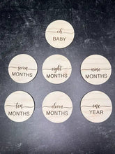 Load image into Gallery viewer, Baby Milestone Wood Photo Props
