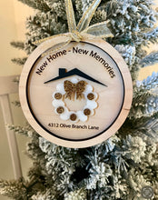 Load image into Gallery viewer, Milestone Ornament - New Home New Memories Ornament
