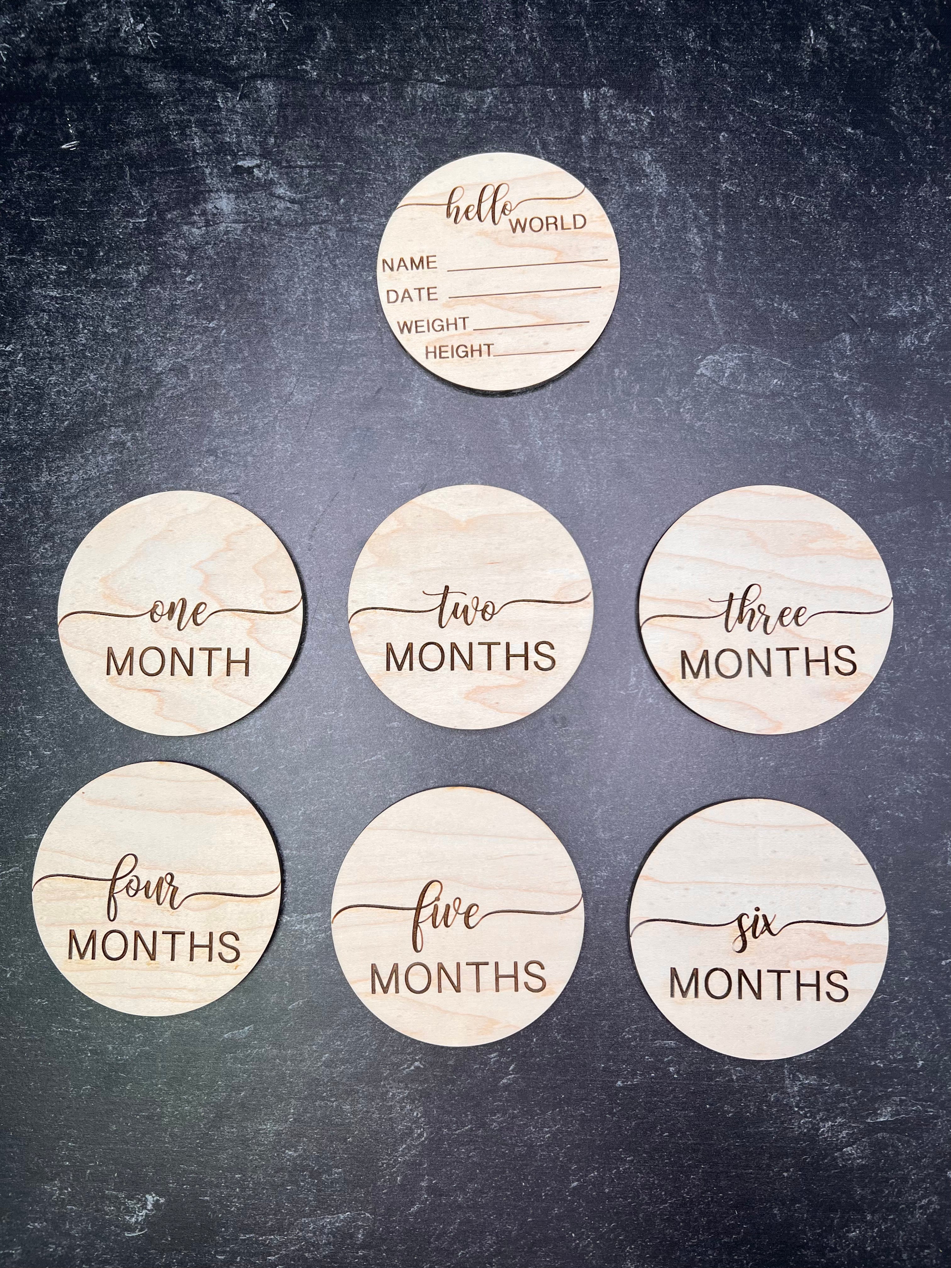 Baby/Nursery Milestone Photo Props