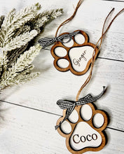 Load image into Gallery viewer, Digital File - Paw Print Overlay Ornament
